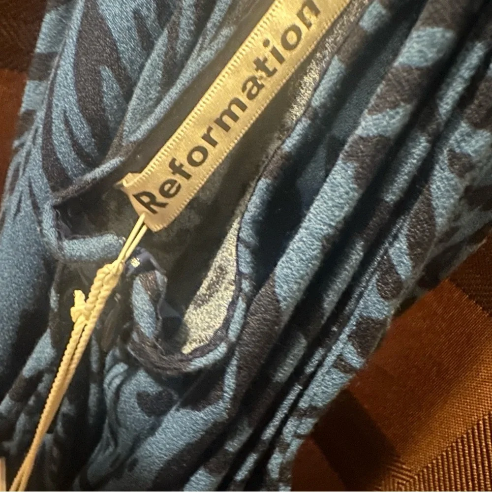NWT Reformation Cane Vixen Animal Print Strap Backless Mini Dress Sz 12 reg $198 - Picture 9 of 10